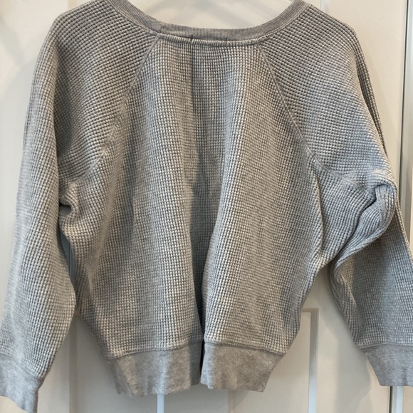 J Crew waffle crew crop pullover, size small - Picture 3 of 6